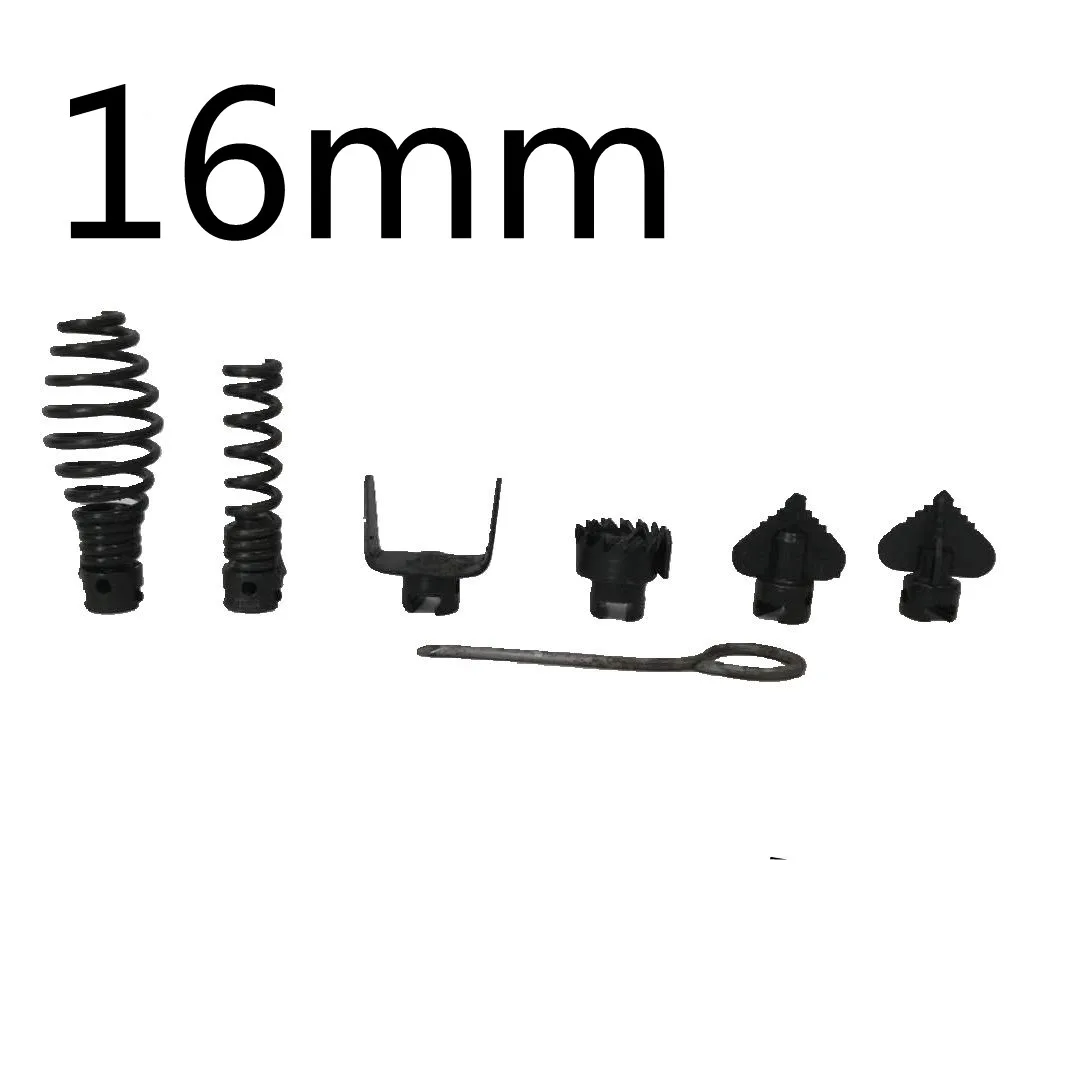 16/22/30 mm Drill Bits Pipe Dredge Spring Accessories For Bathroom Kitchen Electric Drain Auger Cleaning Machine