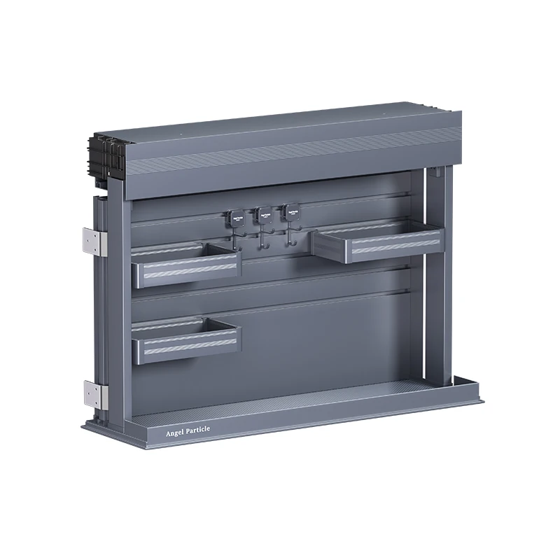 Kitchen Accessories Cabinet Lift Basket Intelligent Storage Shelf Kitchen Pull Down Basket Elevator