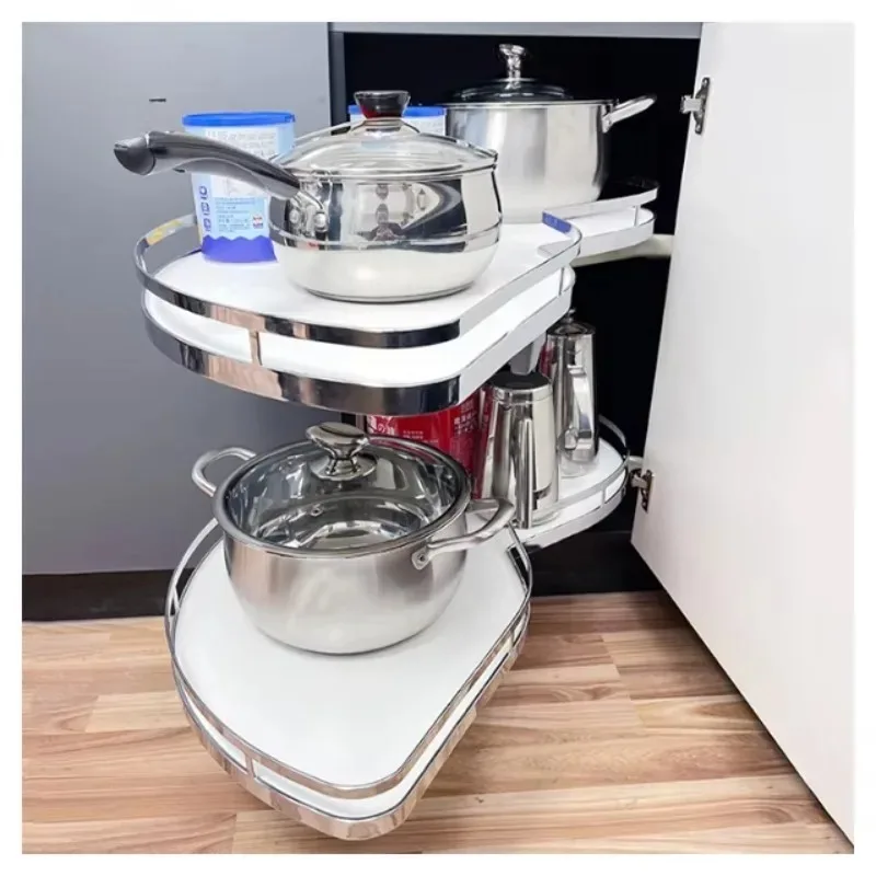 Modern Design Stainless Steel Kitchen Accessories Pull Down Storage Cabinet Lift Shelf and Basket