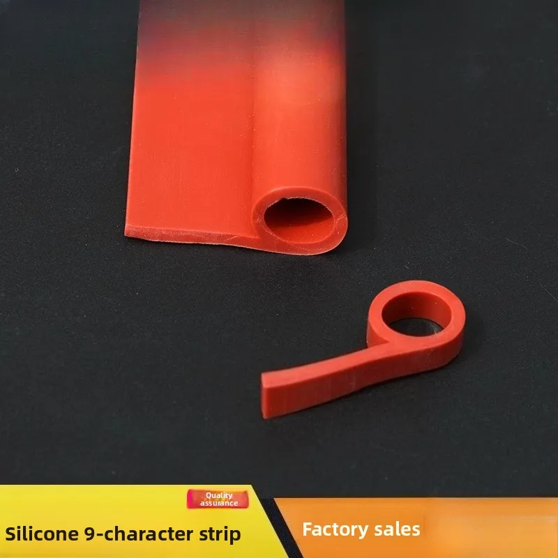 Silicone 9-Shaped Strip P-Type Seal for Oven Steam Red Kitchen Accessory