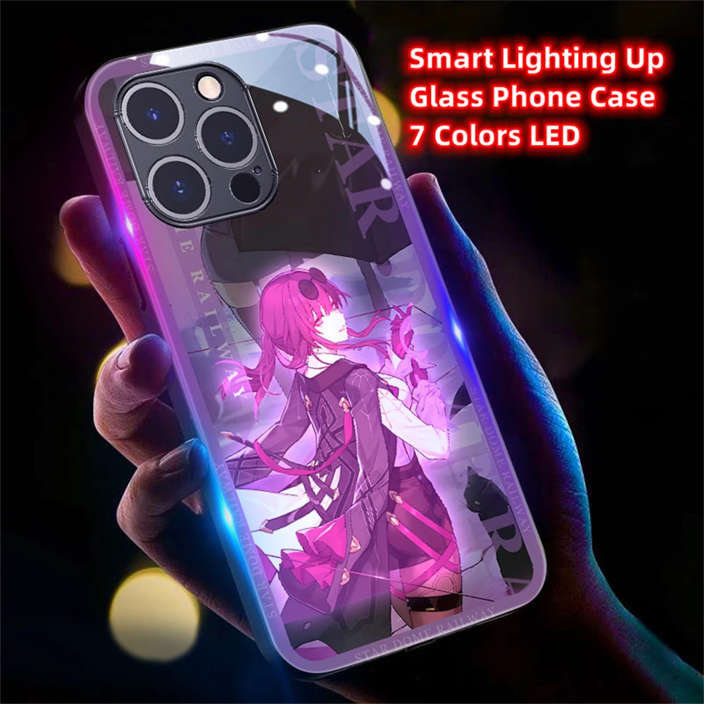 Popular Honkai Game LED Light Luminous Phone Case For iPhone Air 17 16 E 15 14 13 12 11 Pro Max Plus X XS XR SE Mini 6 7 8