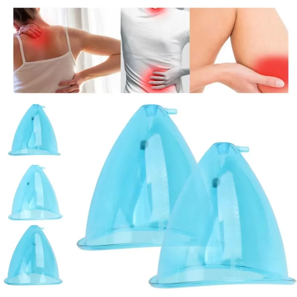1 Pair PC Portable Vacuum Cupping Therapy Cups Suction Cups Hip Buttocks Lifting Relieve Fatigue Vacuum Therapy Massages Machine