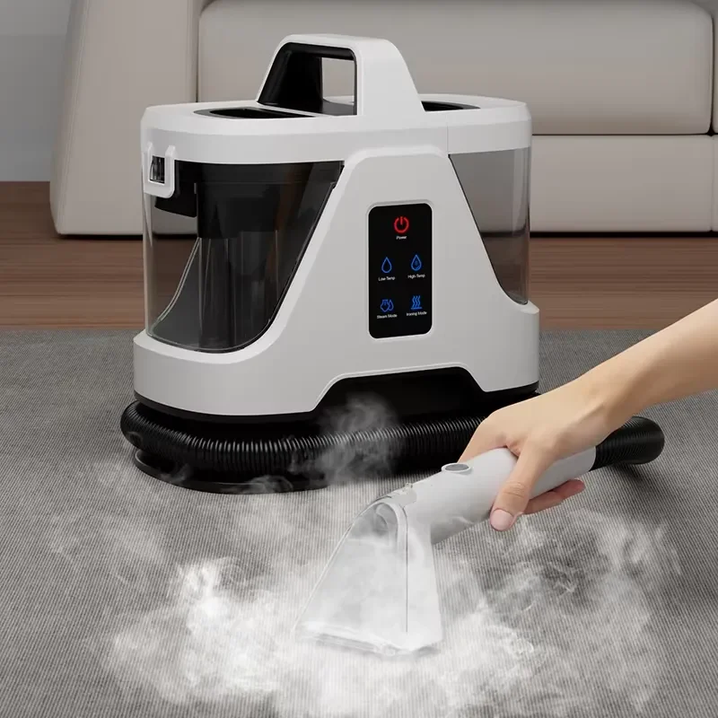 1700W High Power Steam Function Spray Water and Steam Portable Hand-held Wet and Dry Vacuum Cleaner Carpet Sofa Spot Cleaner