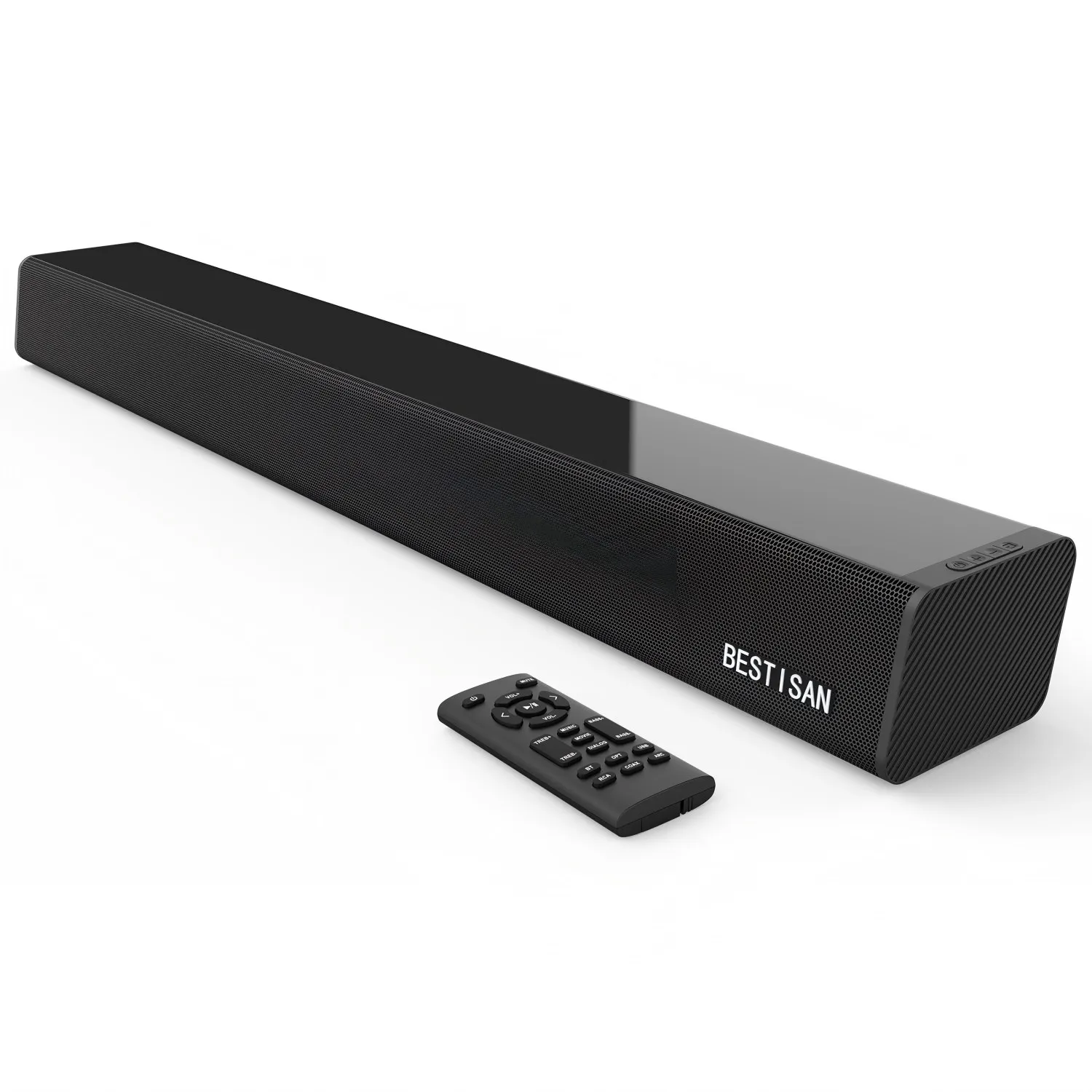 SE05P Wall Soundbar With 3.5mm Audio Cable Home Theater TV Speaker 60W High-Power Aduio Sysem BT USB AUX Optical Coaxial Input