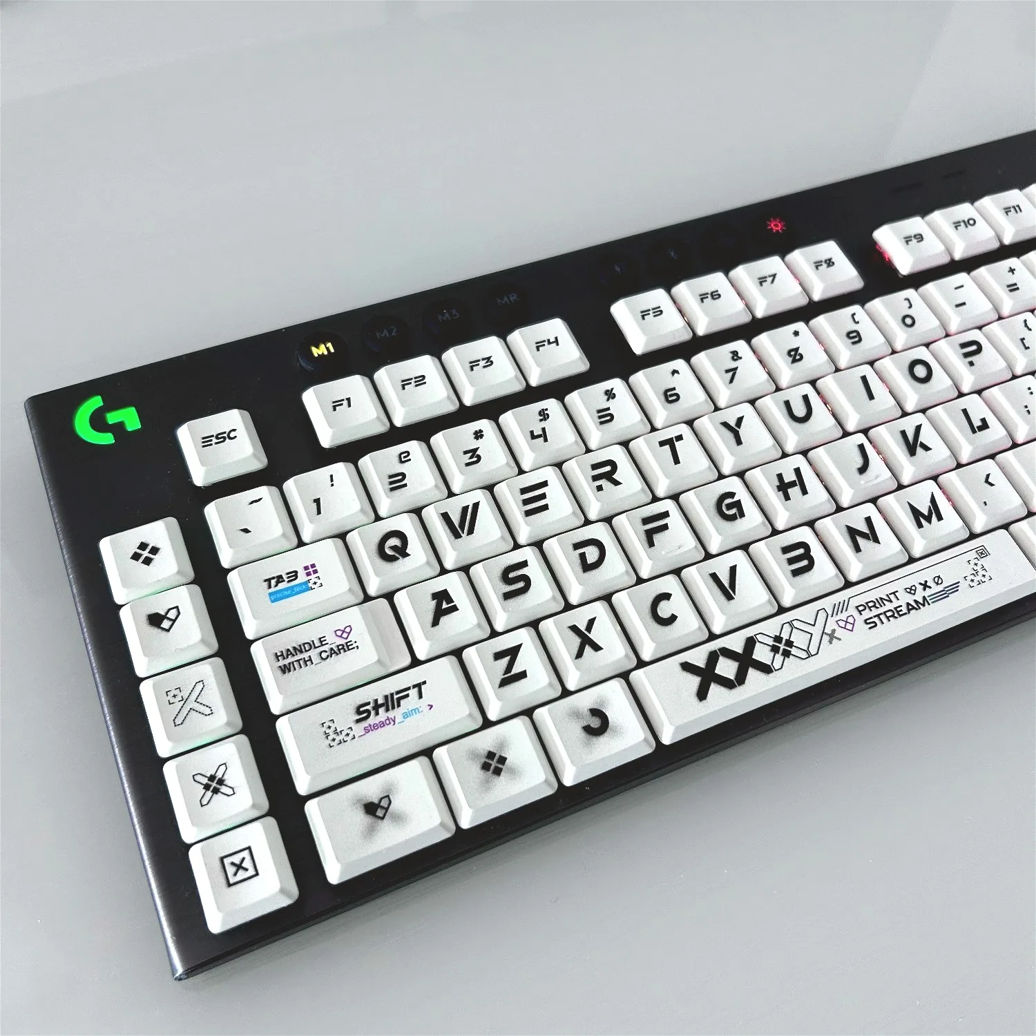 DIY PBT keycaps suitable for Logitech G815/G913/G915/TKL mechanical gaming keyboard, no fading or oiling, US layout