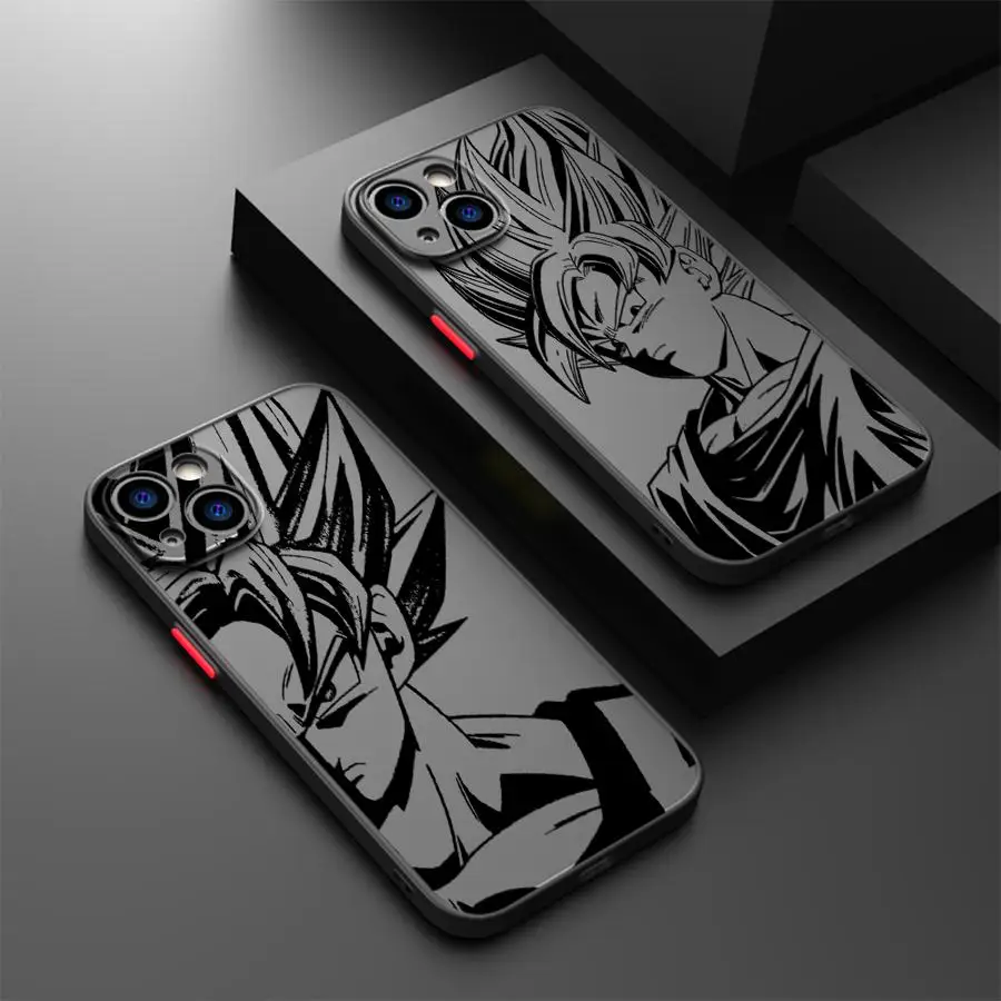 Case for iPhone 17 Pro Max Air 11 12 15 SE XS XR 14 16 Plus 13 Mini 7 8 Funda Back Phone Cover 15 Pro Dragon Ball Anime Goku 