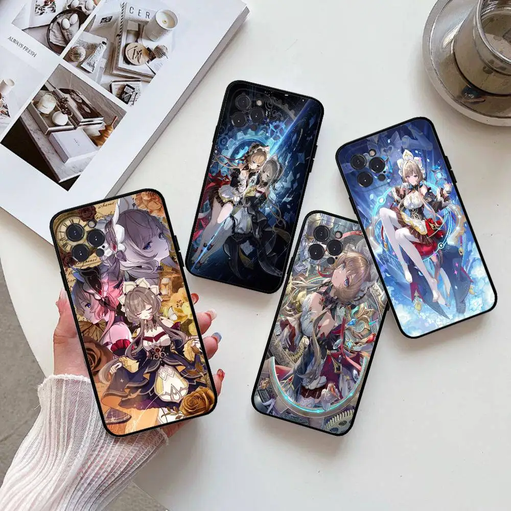Game Genshin Impact Sandrone Soft Back Phone Cover Case For IPhone 17 16 Pro Max 15 12 11 16e 13 Mini 14 15 Plus