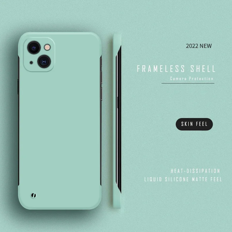 Luxury Ultra Thin Hard PC Frameless Phone Case For iPhone 16 14 11 12 15 ProMax 13 12 Mini Plus Matte Hard Slim Back Cover Shell