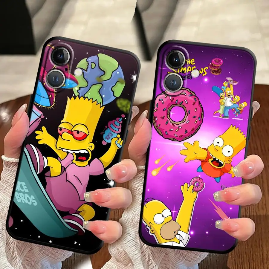 Mischievous Simpson Soft Back Phone Cover Case for iPhone 13 Mini 15 Plus X XS XR 12 14 7 8 SE 17 16 Pro Max 11 17Air