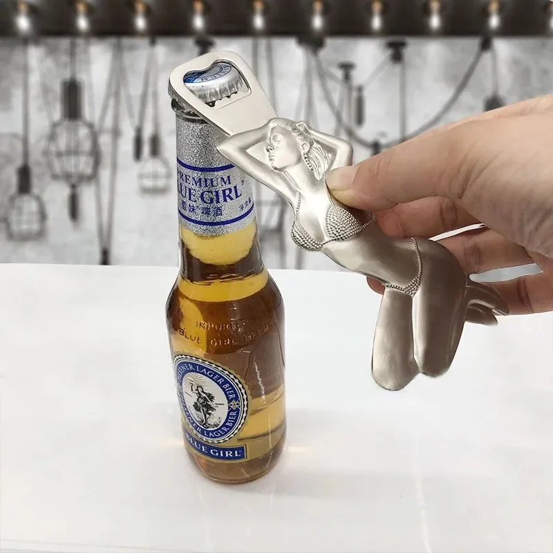 Portable Metal Beer Bottle Opener Beauty Women Style Can Opener Home Bar Restaurant Beer Opening Tool