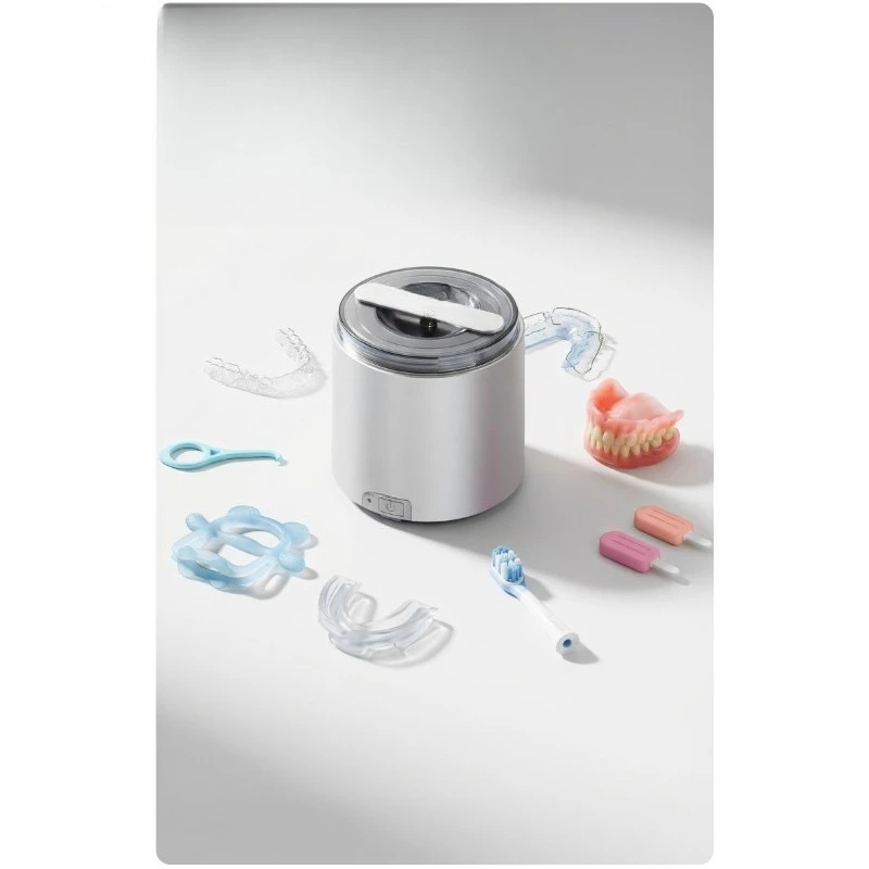 Braces Cleaning Machine Ultrasonic Holder Cleaning Invisible and Beautiful Dentures Portable Home