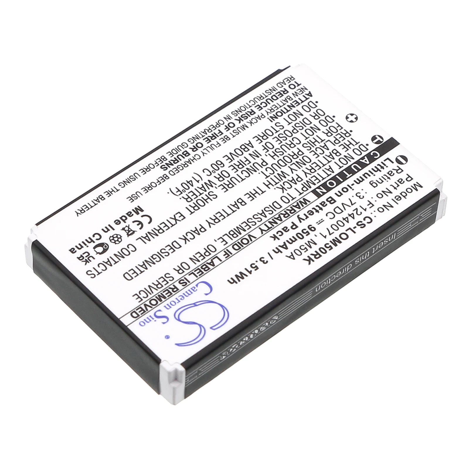 OrangeYu 950mAh Keyboard Battery M50A 190304-2004 F12440071 for LOGITECH diNovo Edge, DiNovo Mini, Y-RAY81