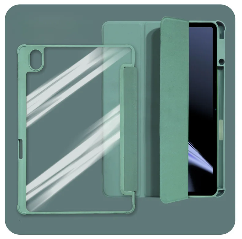 Shockproof Acrylic Smart Tablet Case for OPPO Pad Air 10.36 inch OPD2102A with Pencil Holder Auto Sleep Case Cover