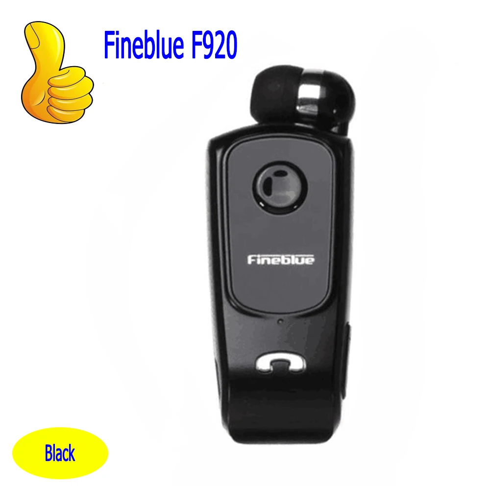 Fineblue F920 Portable Earphone Bluetooth Lotus with Wire Wireless Clip on Headset Earphones Handsfree Earbuds for Phone F520