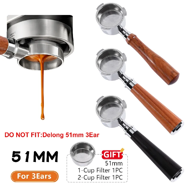 Coffee Bottomless Portafilter 51mm For Homix H11 Oster Cecotec Hibrew 1 2Cup Replacement Filter Basket Espresso Maker Accessorie