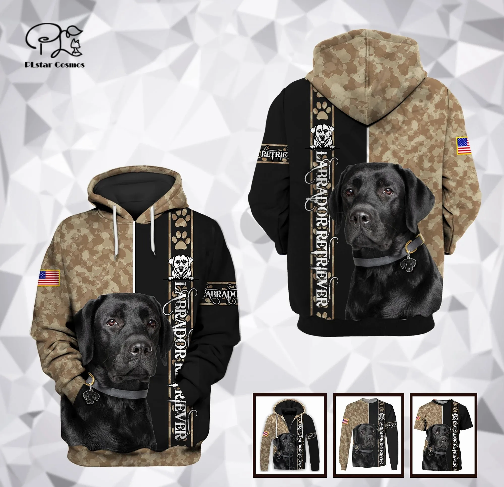 PLstar Cosmos 3Dprint Newest Labrador Dog Pet Harajuku Premium Streetwear Funny Unisex Unique Casual Hoodies/Sweatshirt/Zip -5