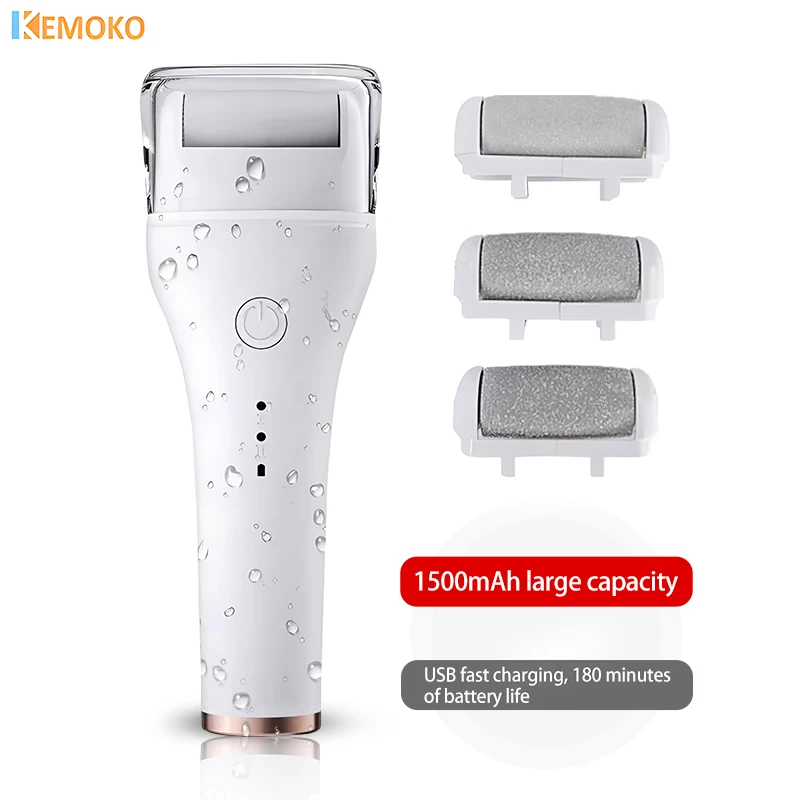 Electric Pedicure Foot File IPX6-Waterproof Foots Beauty Device Pedicure Machine Rechargeable Remove Body's Dead Skin&Calluses