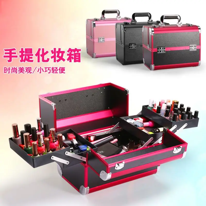 Makeup Box Professional Storage Bag Makeup Artist with Makeup Box Portable Nail Large-capacity Cosmetic Case Beauty Tool Box