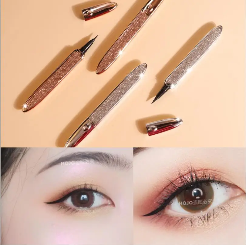 NEW Diamond Shinny Waterproof Liquid Eyeliner Quick-drying Tools Long Lasting Eyeliner Pen Black Beauty Cosmetics T1304