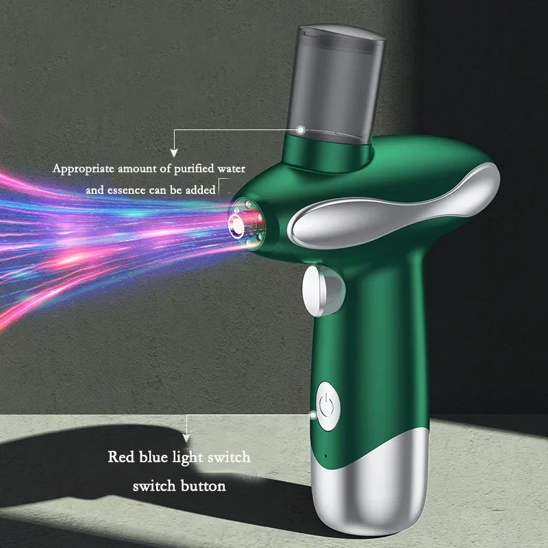 Electric Spray Gun Skin Care Facial Hydrator Makeup Skin Moisturizing Nano Spray Face Steamer Spray Gun Water Oxygen