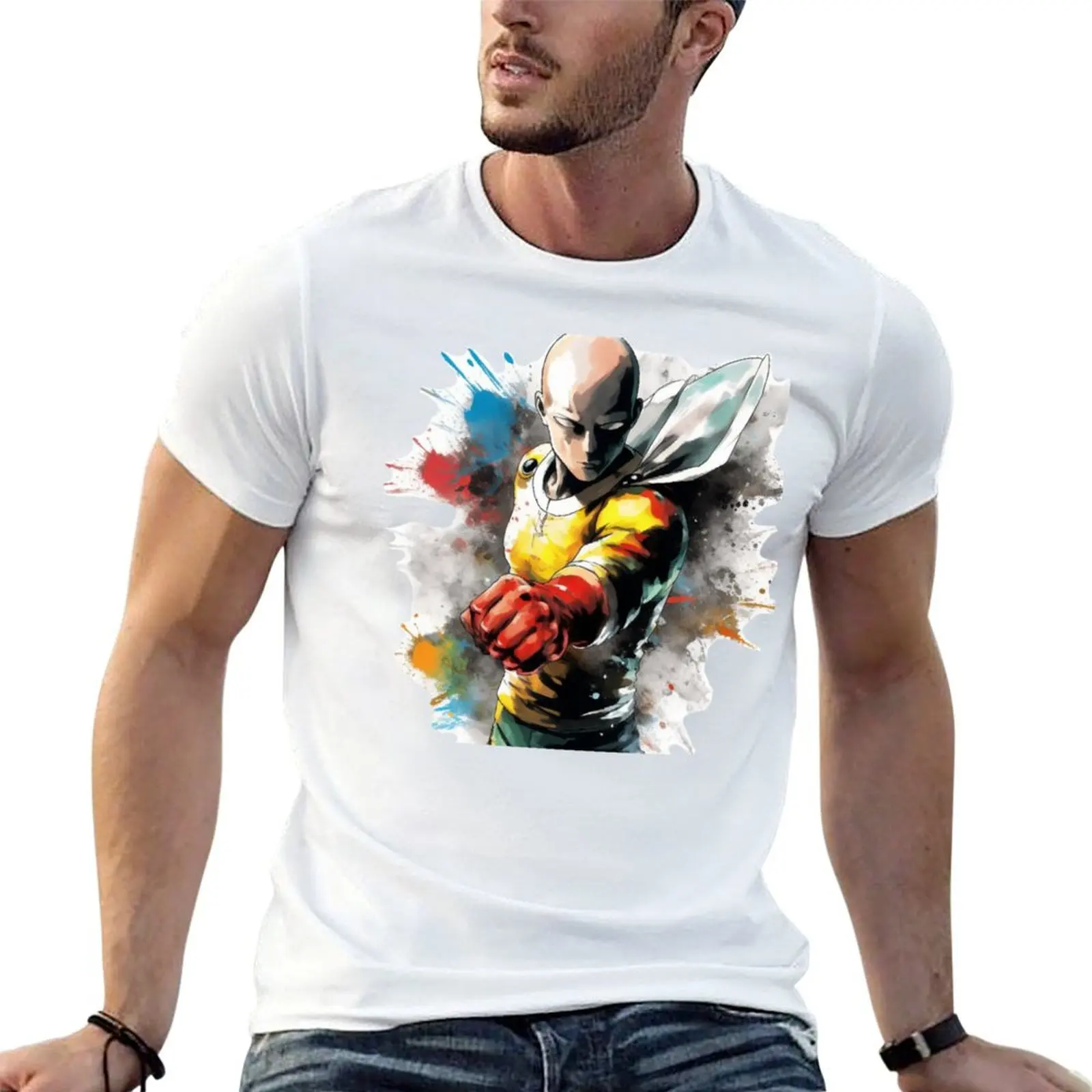 Spectrum of Power: OPM in RGB T-Shirt Anti-Fade Casual Tee Shirt