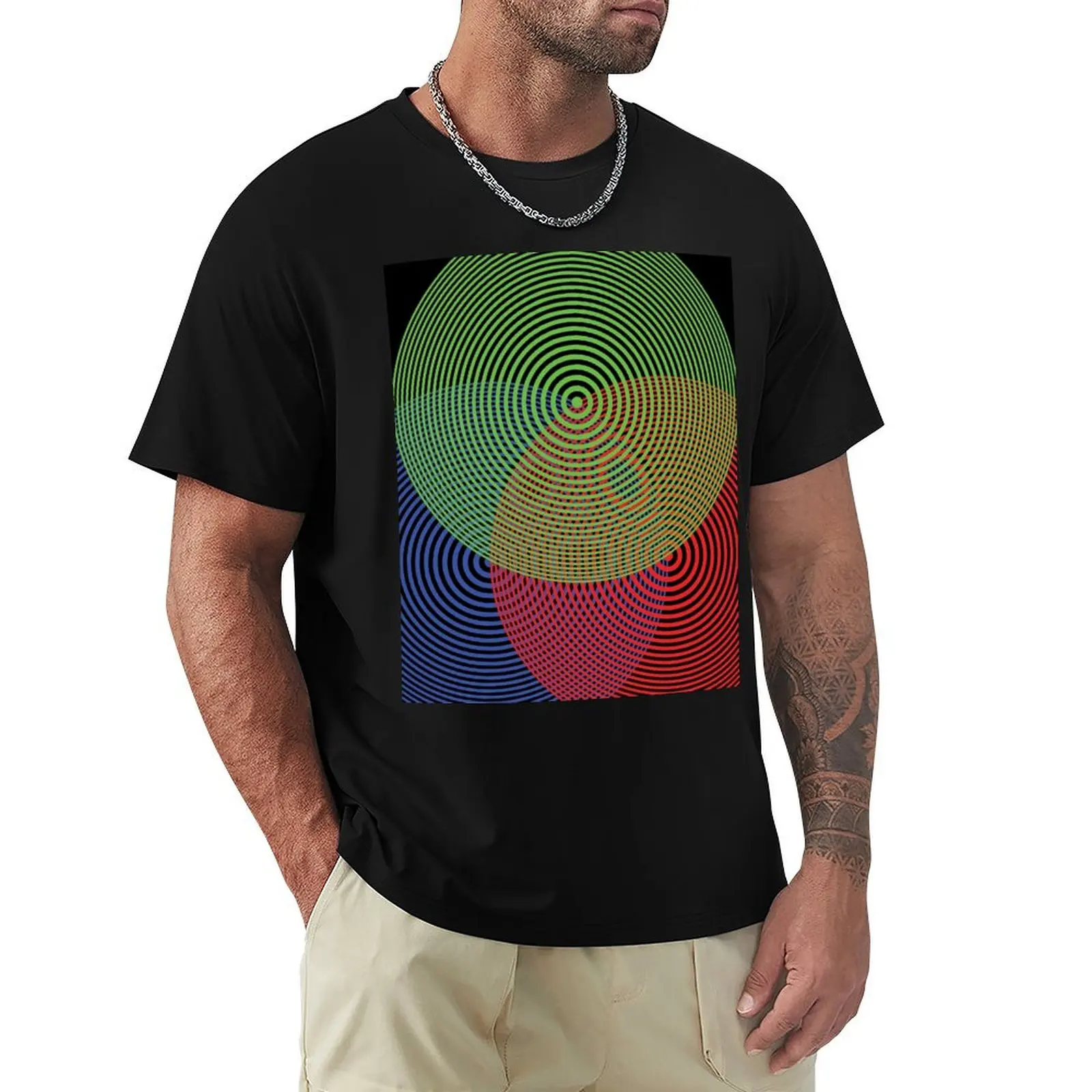 Concentric RGB T-Shirt Basic Breathable Solid Color T-Shirt