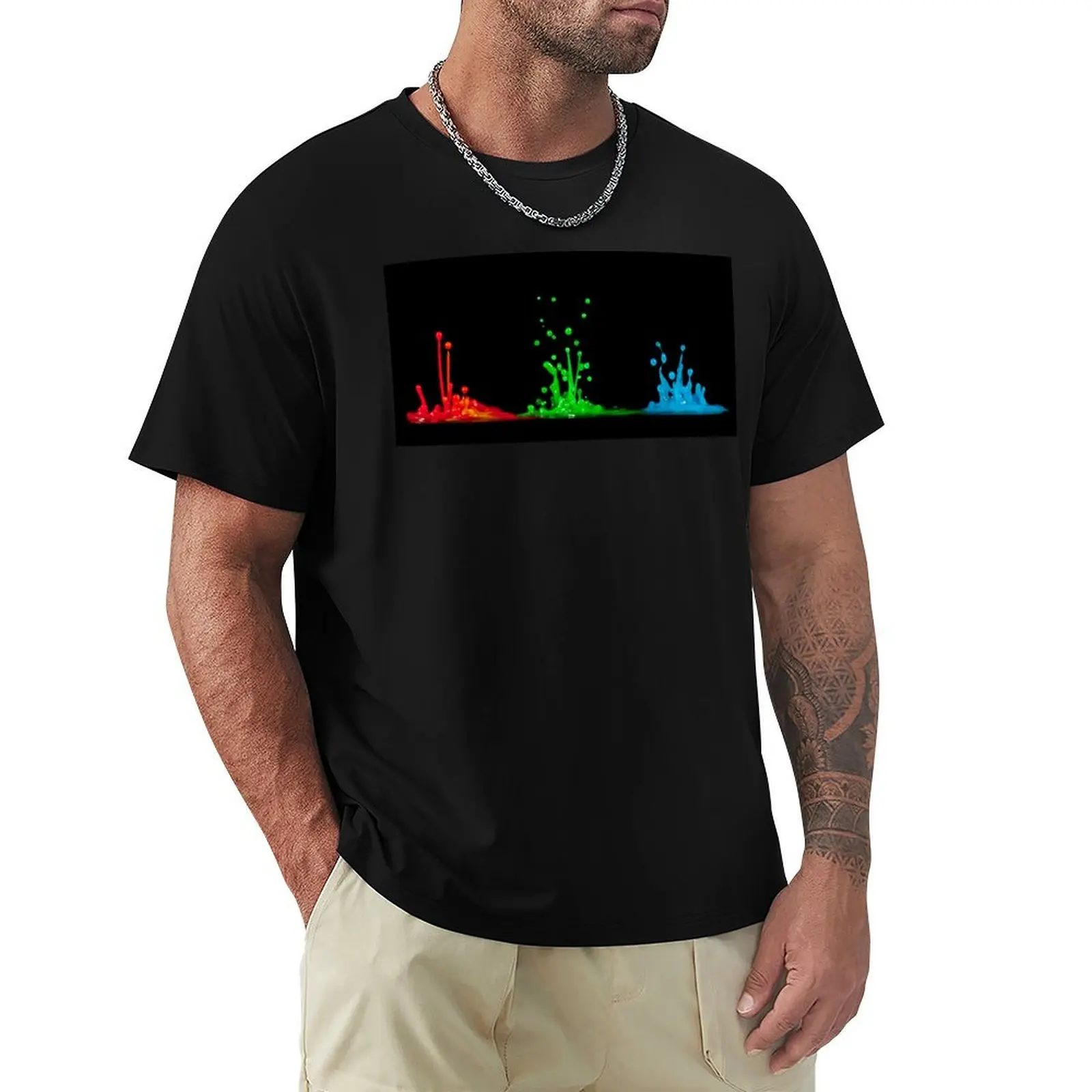 RGB T-Shirt Retro Style Print Casual Top