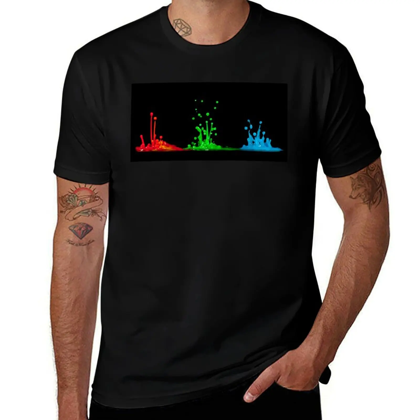RGB T-Shirt Non-Shrink Basic Cotton T-Shirt