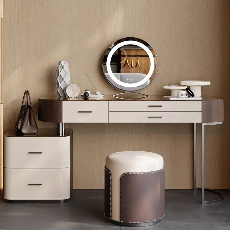 Nordic Mini Dressing Table European Storage Nightstands Modern Makeup Vanity Table Set Tavolo Da Trucco Home Furniture