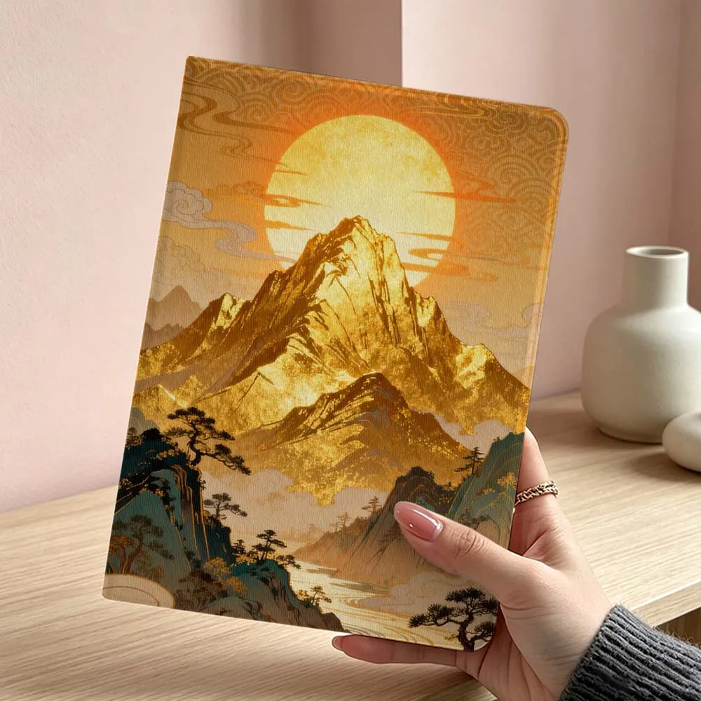Mountain Sunset Art Design For Samsung Galaxy Tab S11 S10 S9 S8 S7 S6 A11 A9 A8 Ultra Lite FE Plus Foldable Tablet Case Soft