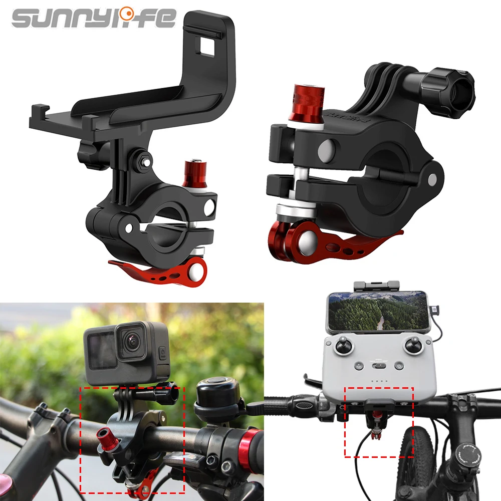 Sunnylife RC-N3/2/1 Remote Control Bike Holder Handlebar Mount Bicycle Camera Holder Clip for DJI NEO/Mini 4 Pro Drone Accessory