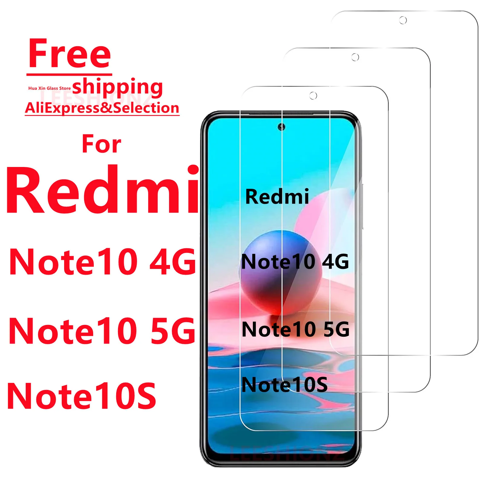 For Redmi Note10 5G 4G Note10S Tempered Glass Screen Protector - Smartphone Protection Suitable for Redmi Note 10 S 4G 5G Series