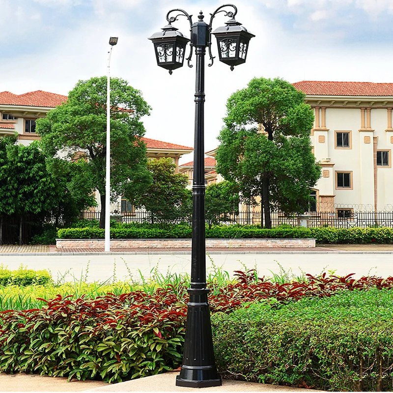 Outdoor Courtyard Street Lamp Courtyard Outdoor Lawn Garden Villa Home Floor Lamp Landscape High Pole Lamp Waterproof ≈230CM
