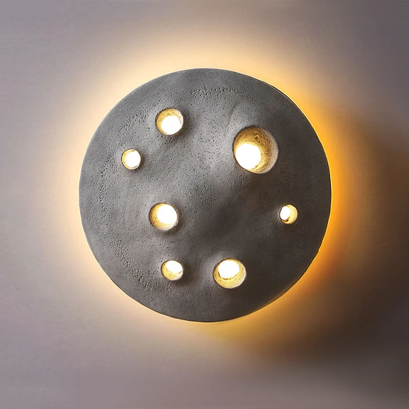 Modern Wabi Sabi Courtyard Outdoor Waterproof Entrance Corridor LED Scorce Scandinavian Home Homestay Decorative Wall Lamp