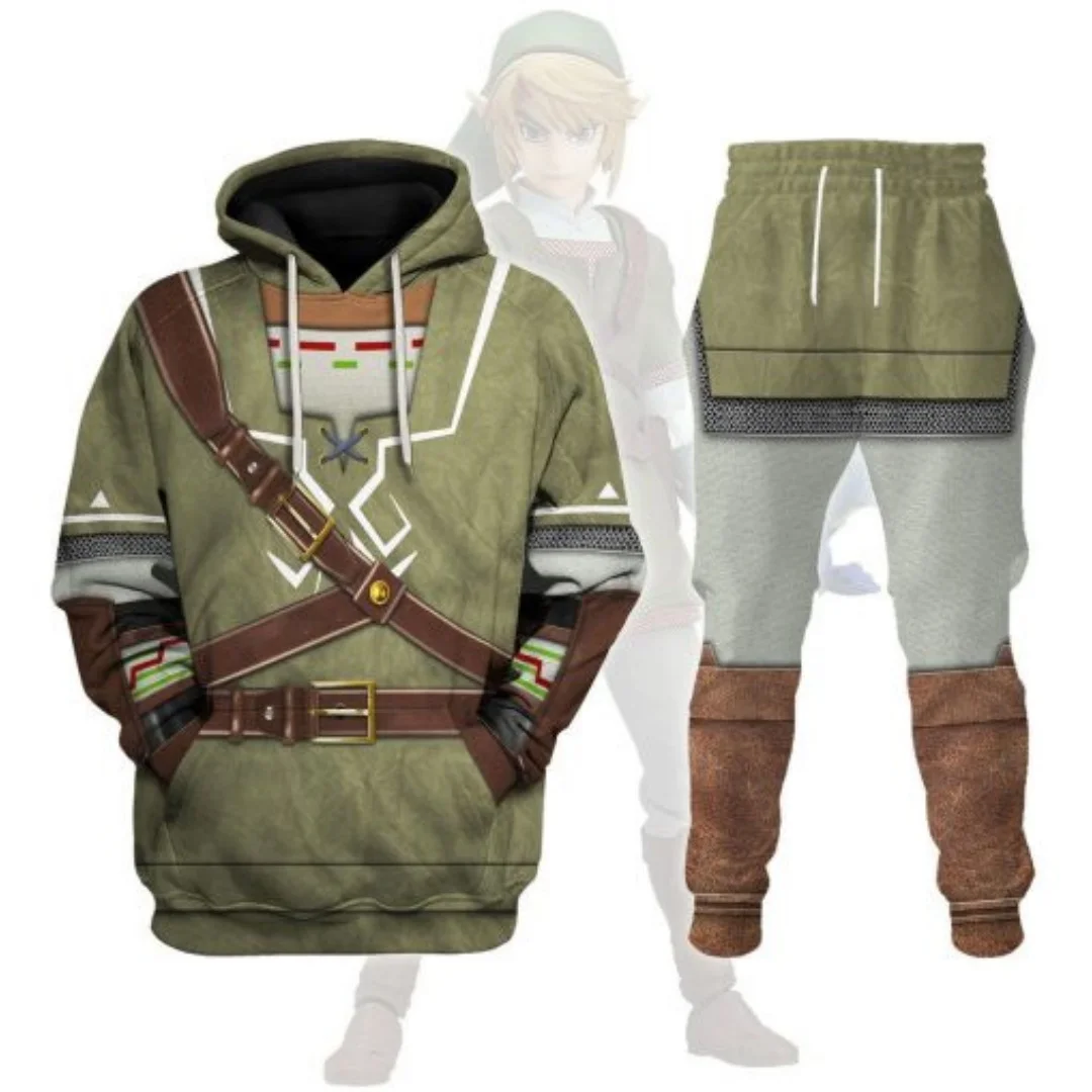 Anime 3D Print Sweatshirt Hoodie Cosplay Costume Zipper Up Hoodies Tops Jackets