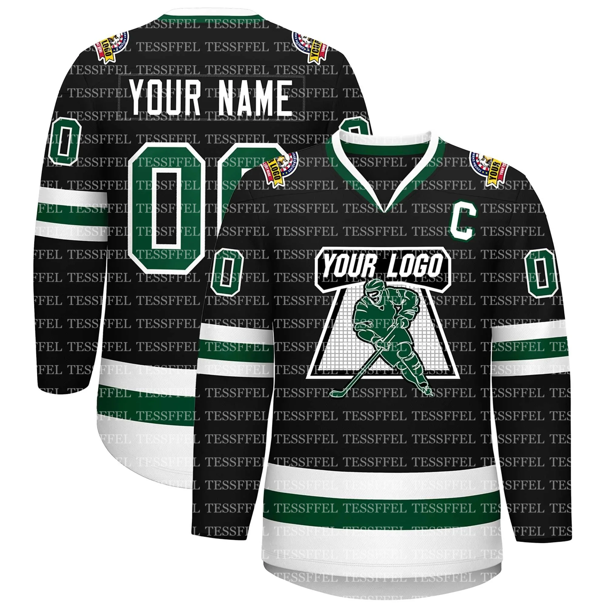 Custom Name Team Logo Vintage Flame Gradient Graffiti Colorful Pullover 3DPrint Unisex Casual Harajuku Hockey Jersey Shirts AX18