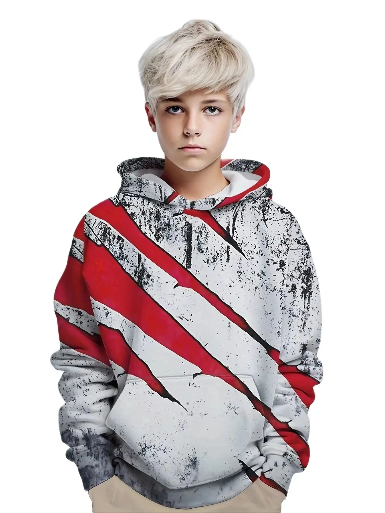 Kids Clothes Boys Hoodies Long Sleeve 3D Digital Print Tops Kids Spring Fall Clothes Casual Pullover Outdoor Children Sweatshirt