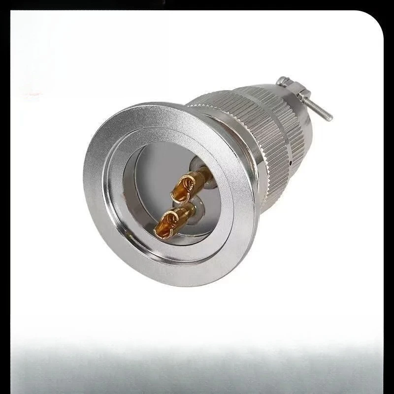 304 stainless steel air plug KF 25/40 connector vacuum hermetic glass sintered feedthrough installation