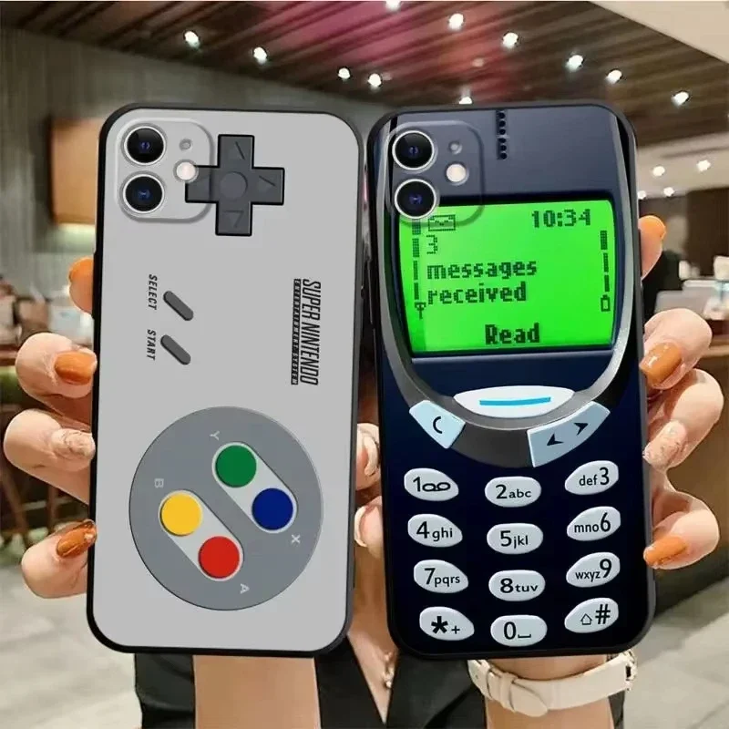 Retro Gaming Console Radio Phone Case For iPhone 17 16 15 11 12 14 13 Pro Max Mini XS XR 7 Plus 17E Air Shockproof Cover Fundas