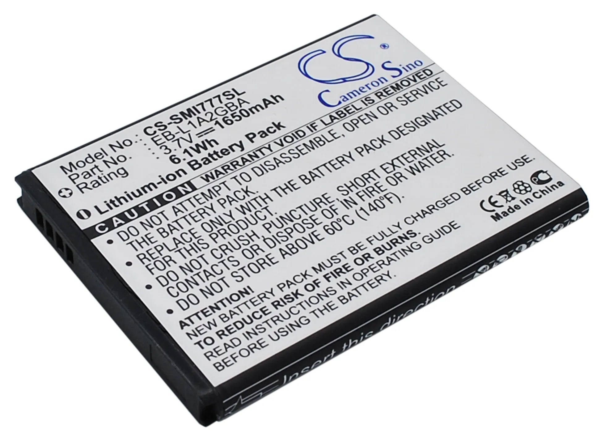 Smart Phone Battery For AT&T, Samsung: EB-L1A2GB, EB-L1A2GBA/BST, Galaxy Attain 4G, SGH-I777, Galaxy S II 4G, Galaxy S II