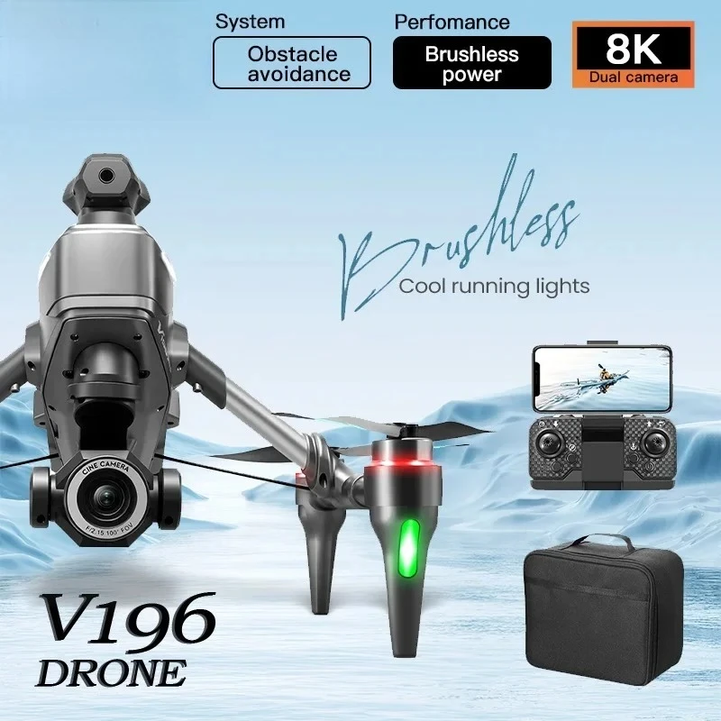 Original V196 Drone 8K Professional 4K HD Camera 5G Wifi 360° Obstacle Avoidance Brushless Foldable Quadcopter RC Drone Toys