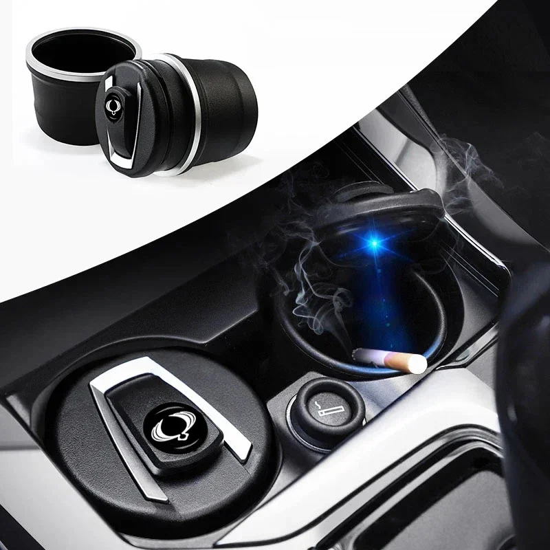 Car Ashtray Portable Cigarette Smoke Ashes Holder Accessories For SsangYong tivoli Actyon Turismo Rodius Rexton Korando Kyron