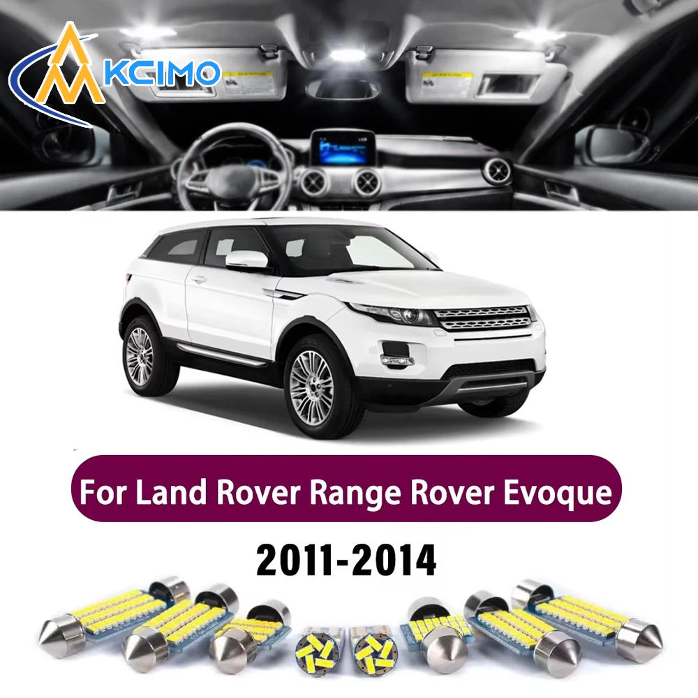 New Canbus Number Plate Bulb For Land Rover Range Rover Evoque L538 2011-2014 Premium Reading Mirror Bright Interior LED Lights