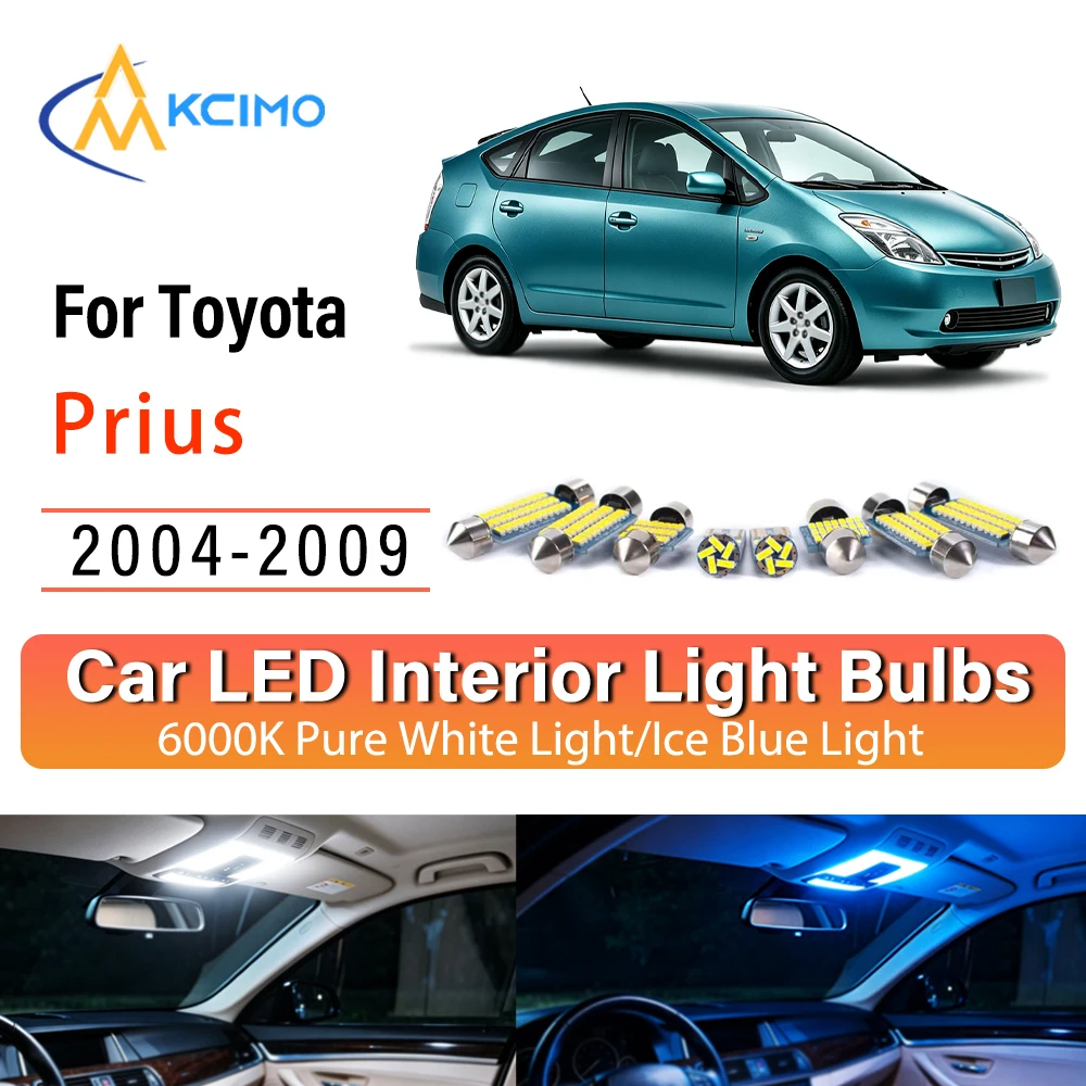 Premium Easy Install LED Interior Lights For Toyota Prius 2004-2009, Atmosphere Lights Kit, Blue Light,White Light