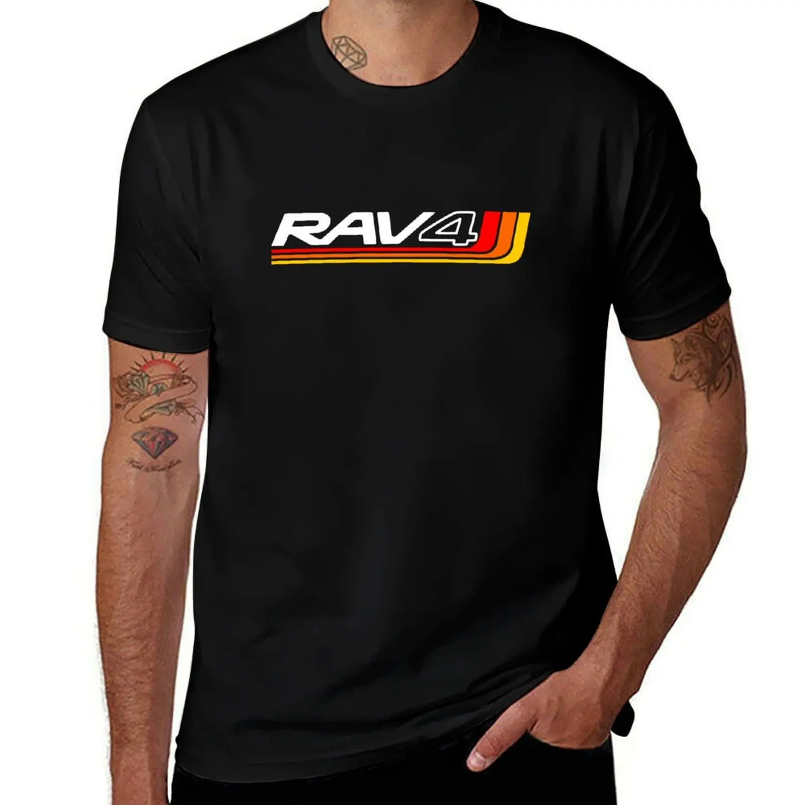 RAV4 Heritage color Artwork T-Shirt plain Short sleeve tee quick-drying sports fans mens t shirts