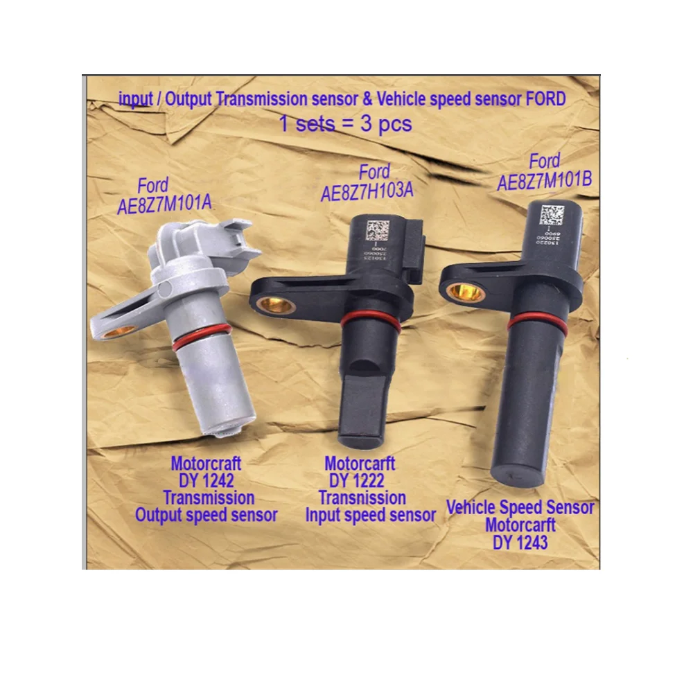 POKESS Car Accessories 3pcs/set Automatic Transmission Speed Sensor For Ford Focus Fiesta Ecosport C-Max Transit