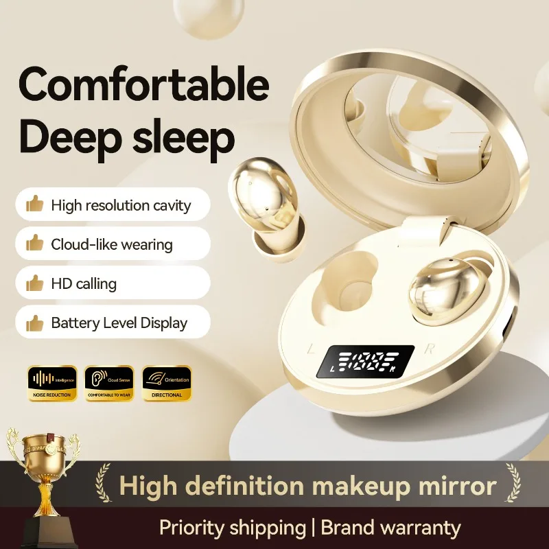 In-ear High Sound Quality Mini Sleep Wireless Earphone Long Battery Life Bluetooth Headphone Noise Reduction Girl Work Earbud