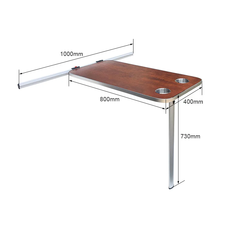 Professional AutoLiuma Accessories Wall-Mounted Folding Table Wooden Foldable Table For RV Car Interior Made Of Alloy