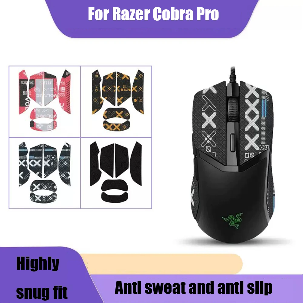 For Razer Cobra Pro Mouse Grip Tape Professional Edition All Inclusive Mouse Anti Slip Sticker Wired Universal Mouse Sticker