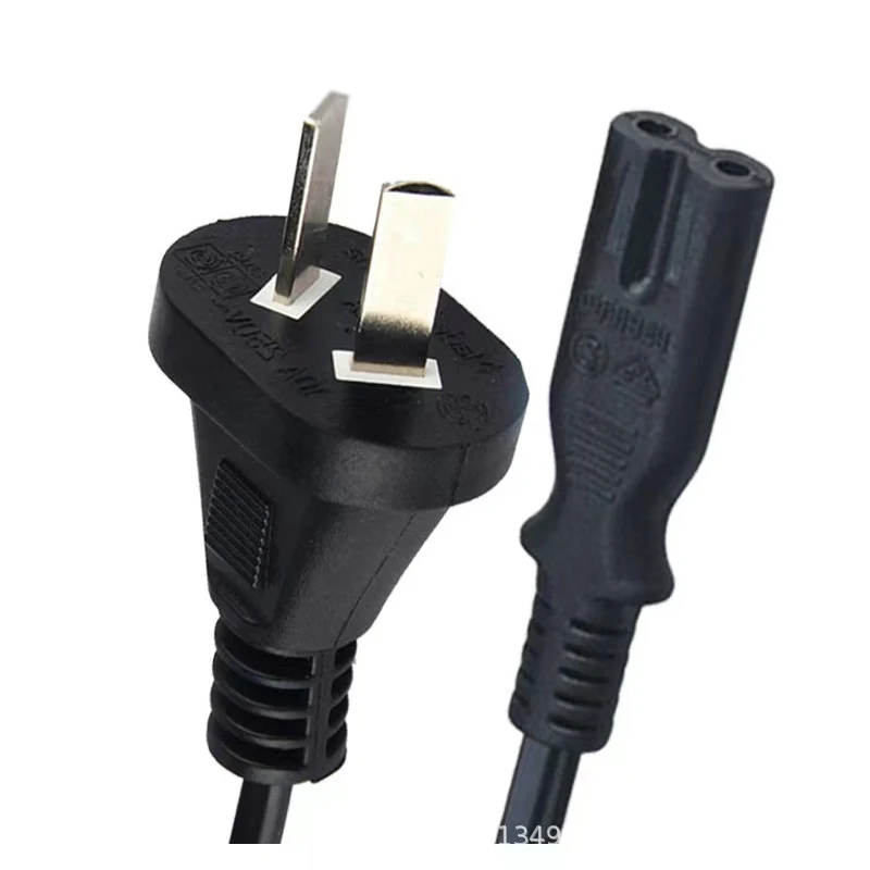 AC 85V-240V Household Appliances EU AU US UK Plug Figure-8 Tail Connection Cable LED Light Adapter Speaker Computer Power Cord